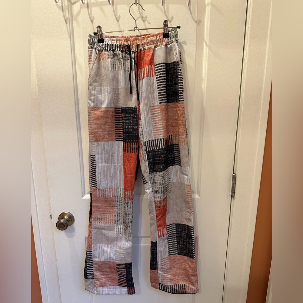 Patchwork Patterned Pants